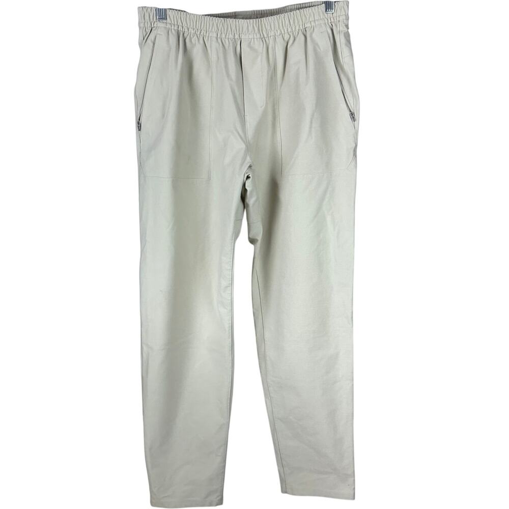 Lululemon Utilitech Pull-On Classic-Fit Pant 30" Ivory Men's Size Large STAINED